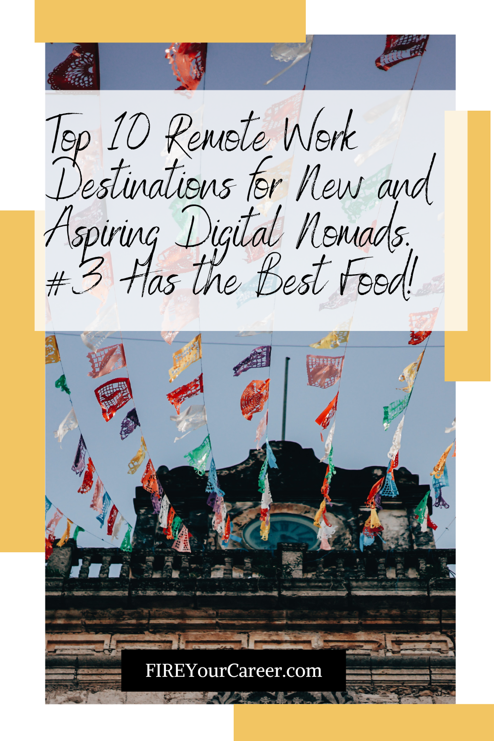 Top 10 Remote Work Destinations for New and Aspiring Digital Nomads. #3 Has the Best Food! Pinterest
